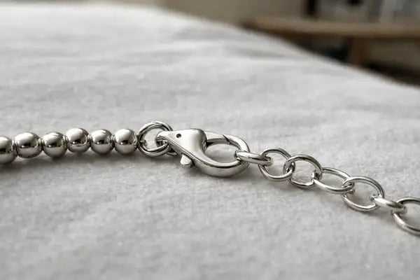 Minimal Oxidized Silver Leaf Charm Anklet | Boho Beaded Everyday Wear Payal | Set Of 2