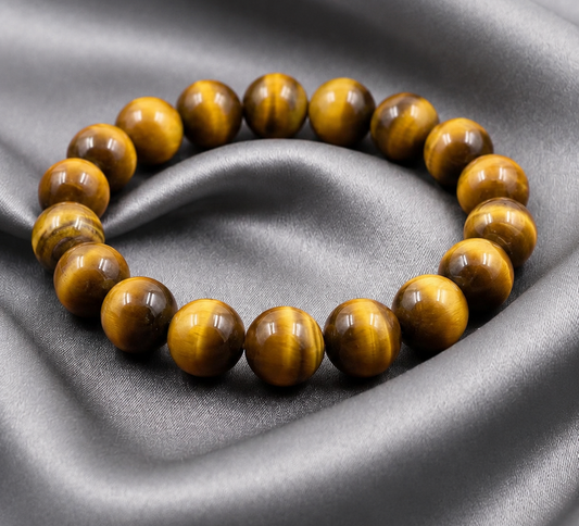 Natural Chrysoberyl Cats Eye Bracelet | 8Mm Protection And Luck Crystal Beaded Jewelry