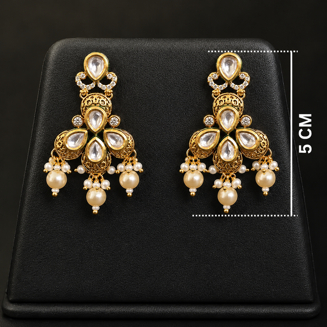 Antique Finish Kundan Pearl Choker Set | Wedding Jewelry