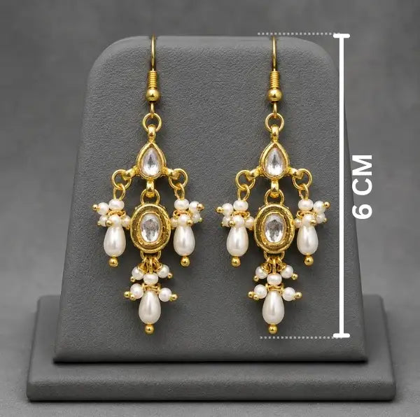 Elegant Handcrafted Kundan and Pearl Necklace Set